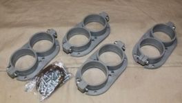 NISH Adapters - Stack Adapters for Hilborn 2-3/16" 4 Bolt Tilted Manifolds